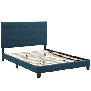 ModwayModway Melanie Full Tufted Button Upholstered Fabric Platform Bed MOD-5878 MOD-5878-AZU- BetterPatio.com