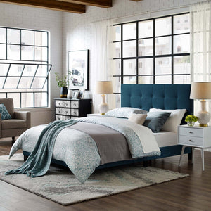 ModwayModway Melanie Full Tufted Button Upholstered Fabric Platform Bed MOD-5878 MOD-5878-AZU- BetterPatio.com