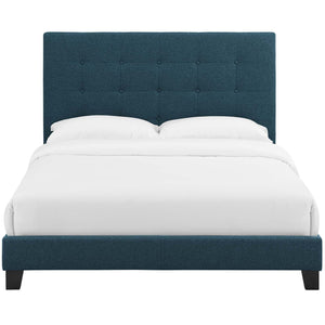 ModwayModway Melanie Full Tufted Button Upholstered Fabric Platform Bed MOD-5878 MOD-5878-AZU- BetterPatio.com