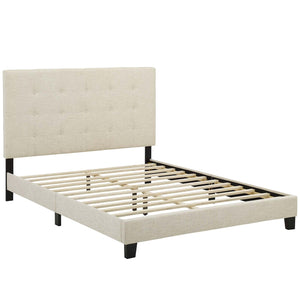 ModwayModway Melanie Full Tufted Button Upholstered Fabric Platform Bed MOD-5878 MOD-5878-BEI- BetterPatio.com