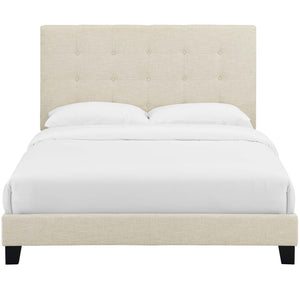 ModwayModway Melanie Full Tufted Button Upholstered Fabric Platform Bed MOD-5878 MOD-5878-BEI- BetterPatio.com