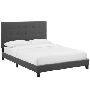 ModwayModway Melanie Full Tufted Button Upholstered Fabric Platform Bed MOD-5878 MOD-5878-GRY- BetterPatio.com