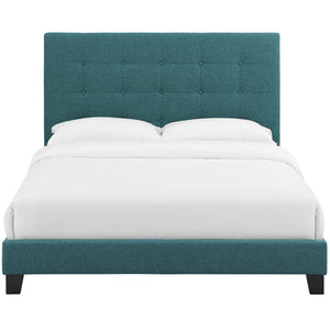 ModwayModway Melanie Full Tufted Button Upholstered Fabric Platform Bed MOD-5878 MOD-5878-TEA- BetterPatio.com