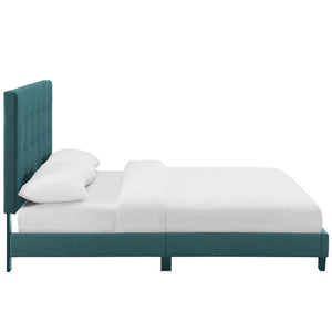 ModwayModway Melanie Full Tufted Button Upholstered Fabric Platform Bed MOD-5878 MOD-5878-TEA- BetterPatio.com