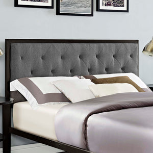 ModwayModway Mia Queen Fabric Bed MOD-5182 MOD-5182-BRN-GRY-SET- BetterPatio.com
