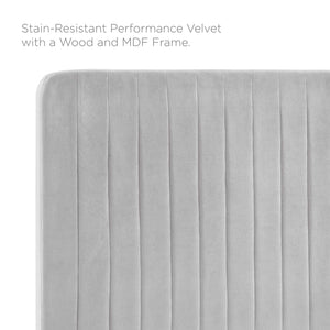 ModwayModway Milenna Channel Tufted Performance Velvet Full/Queen Headboard MOD-6339 MOD-6339-LGR- BetterPatio.com