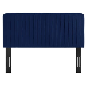 ModwayModway Milenna Channel Tufted Performance Velvet Full/Queen Headboard MOD-6339 MOD-6339-NAV- BetterPatio.com