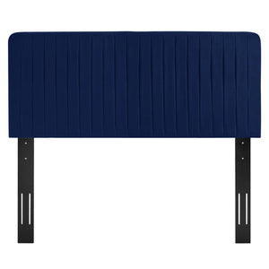 ModwayModway Milenna Channel Tufted Performance Velvet Full/Queen Headboard MOD-6339 MOD-6339-NAV- BetterPatio.com