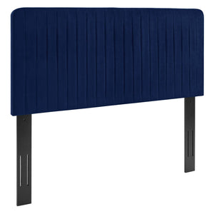 ModwayModway Milenna Channel Tufted Performance Velvet Full/Queen Headboard MOD-6339 MOD-6339-NAV- BetterPatio.com