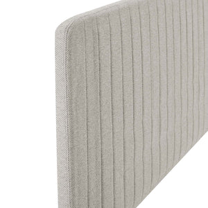 ModwayModway Milenna Channel Tufted Upholstered Fabric Full/Queen Headboard MOD-6340 MOD-6340-OAT- BetterPatio.com