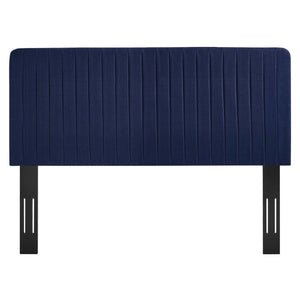 ModwayModway Milenna Channel Tufted Upholstered Fabric Full/Queen Headboard MOD-6340 MOD-6340-ROY- BetterPatio.com