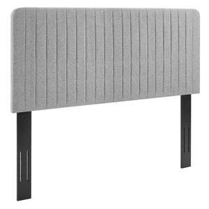 ModwayModway Milenna Channel Tufted Upholstered Fabric King/California King Headboard MOD-6342 MOD-6342-LGR- BetterPatio.com