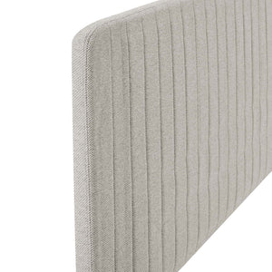 ModwayModway Milenna Channel Tufted Upholstered Fabric King/California King Headboard MOD-6342 MOD-6342-OAT- BetterPatio.com