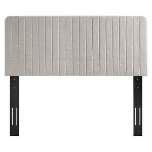 ModwayModway Milenna Channel Tufted Upholstered Fabric King/California King Headboard MOD-6342 MOD-6342-OAT- BetterPatio.com