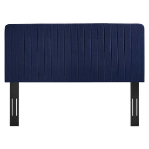 ModwayModway Milenna Channel Tufted Upholstered Fabric King/California King Headboard MOD-6342 MOD-6342-ROY- BetterPatio.com