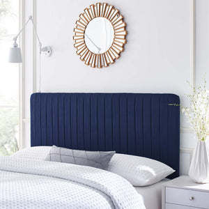 ModwayModway Milenna Channel Tufted Upholstered Fabric King/California King Headboard MOD-6342 MOD-6342-ROY- BetterPatio.com