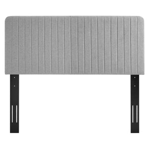ModwayModway Milenna Channel Tufted Upholstered Fabric Twin Headboard MOD-6338 MOD-6338-LGR- BetterPatio.com