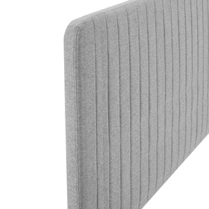 ModwayModway Milenna Channel Tufted Upholstered Fabric Twin Headboard MOD-6338 MOD-6338-LGR- BetterPatio.com