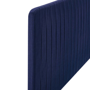 ModwayModway Milenna Channel Tufted Upholstered Fabric Twin Headboard MOD-6338 MOD-6338-ROY- BetterPatio.com