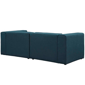 ModwayModway Mingle 2 Piece Upholstered Fabric Sectional Sofa Set EEI-2825 EEI-2825-BLU- BetterPatio.com