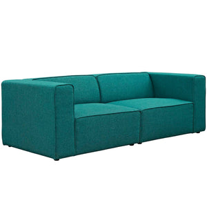 ModwayModway Mingle 2 Piece Upholstered Fabric Sectional Sofa Set EEI-2825 EEI-2825-TEA- BetterPatio.com