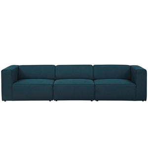 ModwayModway Mingle 3 Piece Upholstered Fabric Sectional Sofa Set EEI-2827 EEI-2827-BLU- BetterPatio.com