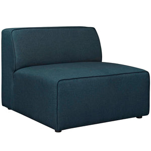 ModwayModway Mingle 5 Piece Upholstered Fabric Armless Sectional Sofa Set EEI-2839 EEI-2839-BLU- BetterPatio.com