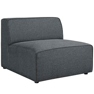 ModwayModway Mingle 5 Piece Upholstered Fabric Armless Sectional Sofa Set EEI-2839 EEI-2839-GRY- BetterPatio.com