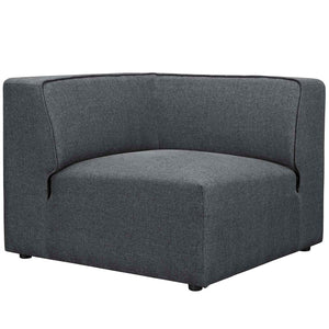 ModwayModway Mingle 5 Piece Upholstered Fabric Armless Sectional Sofa Set EEI-2839 EEI-2839-GRY- BetterPatio.com