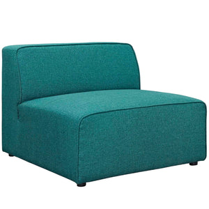 ModwayModway Mingle 5 Piece Upholstered Fabric Armless Sectional Sofa Set EEI-2839 EEI-2839-TEA- BetterPatio.com