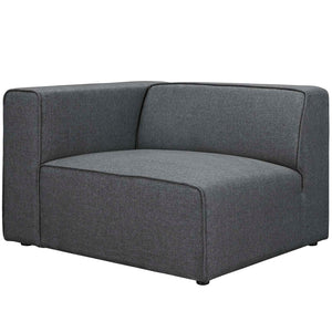 ModwayModway Mingle 5 Piece Upholstered Fabric Sectional Sofa Set EEI-2835 EEI-2835-GRY- BetterPatio.com