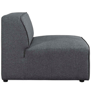 ModwayModway Mingle 7 Piece Upholstered Fabric Sectional Sofa Set EEI-2841 EEI-2841-GRY- BetterPatio.com