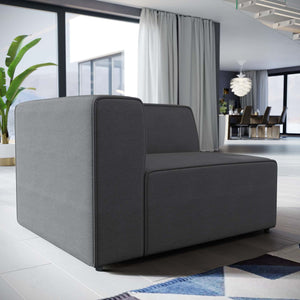 ModwayModway Mingle Fabric Left-Facing Sofa EEI-2720 EEI-2720-GRY- BetterPatio.com