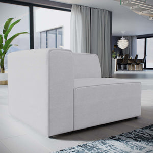 ModwayModway Mingle Fabric Left-Facing Sofa EEI-2720 EEI-2720-WHI- BetterPatio.com