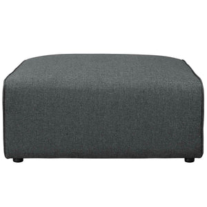 ModwayModway Mingle Fabric Ottoman EEI-2726 EEI-2726-GRY- BetterPatio.com