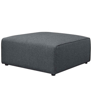 ModwayModway Mingle Fabric Ottoman EEI-2726 EEI-2726-GRY- BetterPatio.com