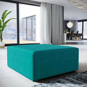 ModwayModway Mingle Fabric Ottoman EEI-2726 EEI-2726-TEA- BetterPatio.com