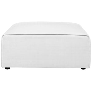 ModwayModway Mingle Fabric Ottoman EEI-2726 EEI-2726-WHI- BetterPatio.com