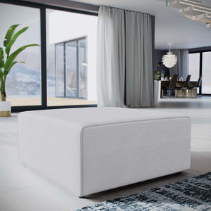 ModwayModway Mingle Fabric Ottoman EEI-2726 EEI-2726-WHI- BetterPatio.com