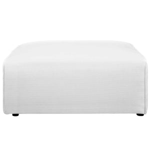 ModwayModway Mingle Fabric Ottoman EEI-2726 EEI-2726-WHI- BetterPatio.com