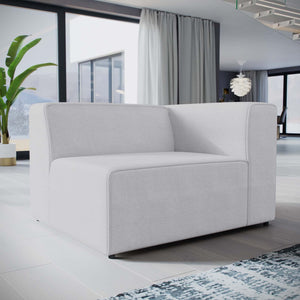 ModwayModway Mingle Fabric Right-Facing Sofa EEI-2722 EEI-2722-WHI- BetterPatio.com