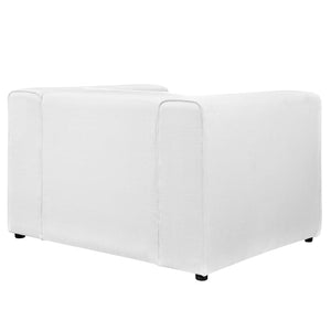 ModwayModway Mingle Upholstered Fabric Armchair EEI-2718 EEI-2718-WHI- BetterPatio.com