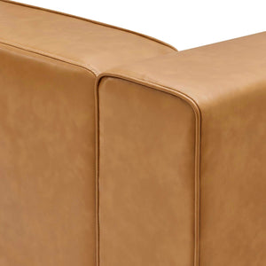 ModwayModway Mingle Vegan Leather 7-Piece Furniture Set EEI-4796 EEI-4796-TAN- BetterPatio.com
