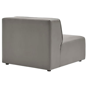 ModwayModway Mingle Vegan Leather Armless Chair EEI-4623 EEI-4623-GRY- BetterPatio.com