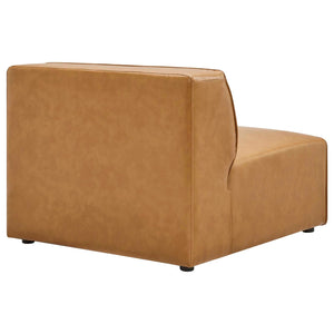 ModwayModway Mingle Vegan Leather Armless Chair EEI-4623 EEI-4623-TAN- BetterPatio.com