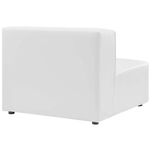 ModwayModway Mingle Vegan Leather Armless Chair EEI-4623 EEI-4623-WHI- BetterPatio.com