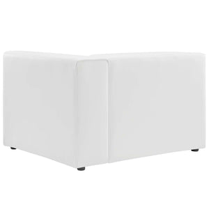 ModwayModway Mingle Vegan Leather Right-Arm Chair EEI-4622 EEI-4622-WHI- BetterPatio.com