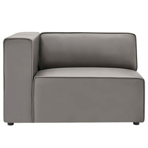 ModwayModway Mingle Vegan Leather Sofa and Armchair Set EEI-4791 EEI-4791-GRY- BetterPatio.com