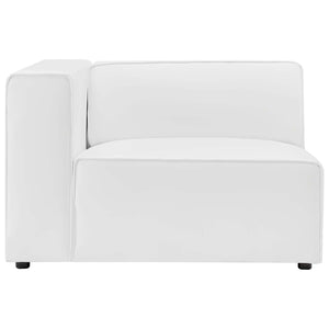 ModwayModway Mingle Vegan Leather Sofa and Armchair Set EEI-4791 EEI-4791-WHI- BetterPatio.com