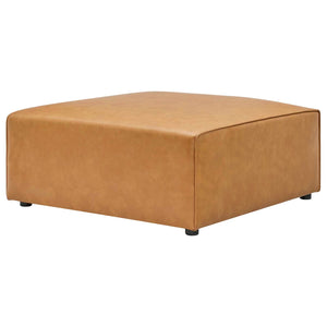 ModwayModway Mingle Vegan Leather Sofa and Ottoman Set EEI-4790 EEI-4790-TAN- BetterPatio.com